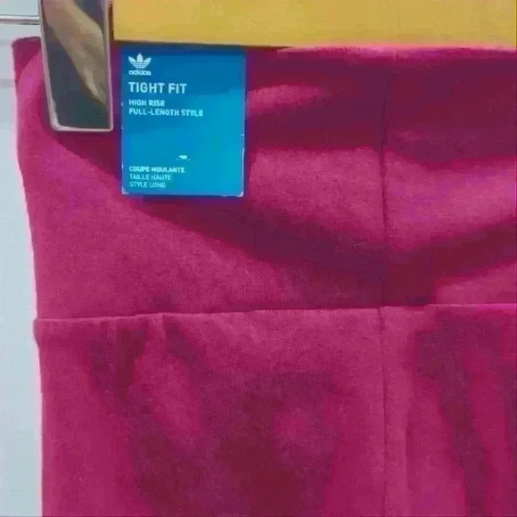 ADIDAS | Women's Crimson Tight Fit Full Length  High-Rise Leggings - Picture 5 of 5